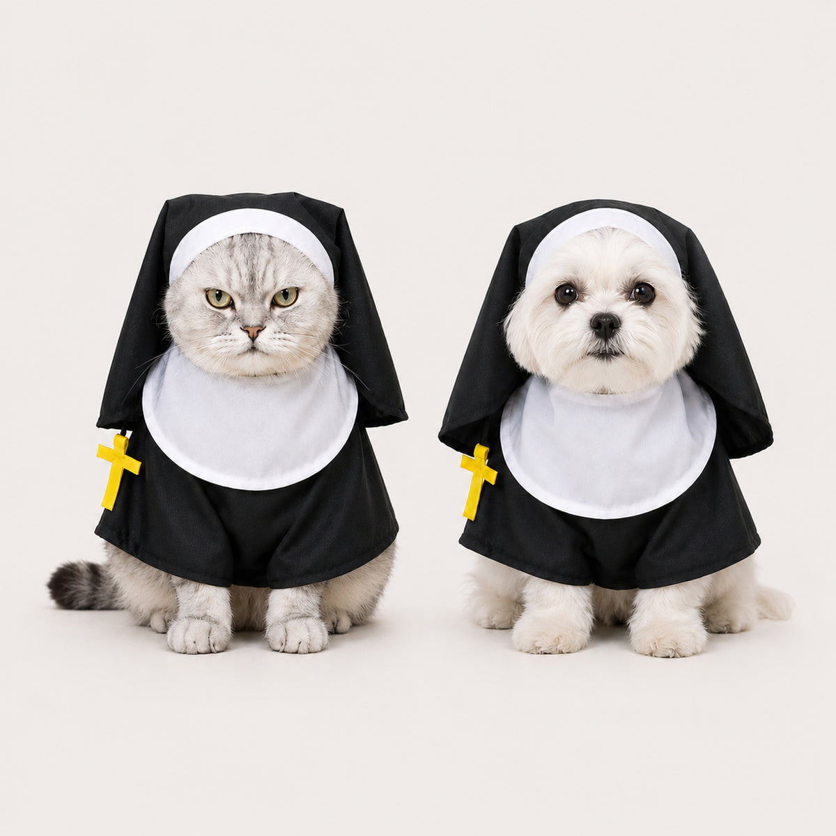 Nun Dog & Cat Costume