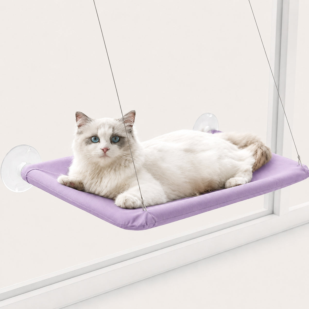 Window-Mounted Cat Hammock