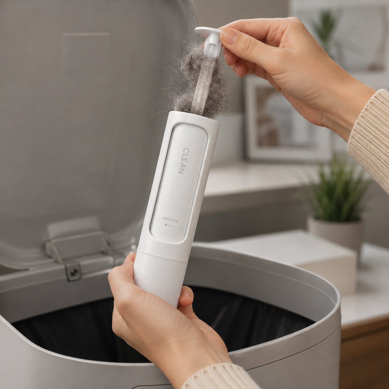 Reusable Pet Hair Remover – Self-Cleaning Fur & Lint Brush