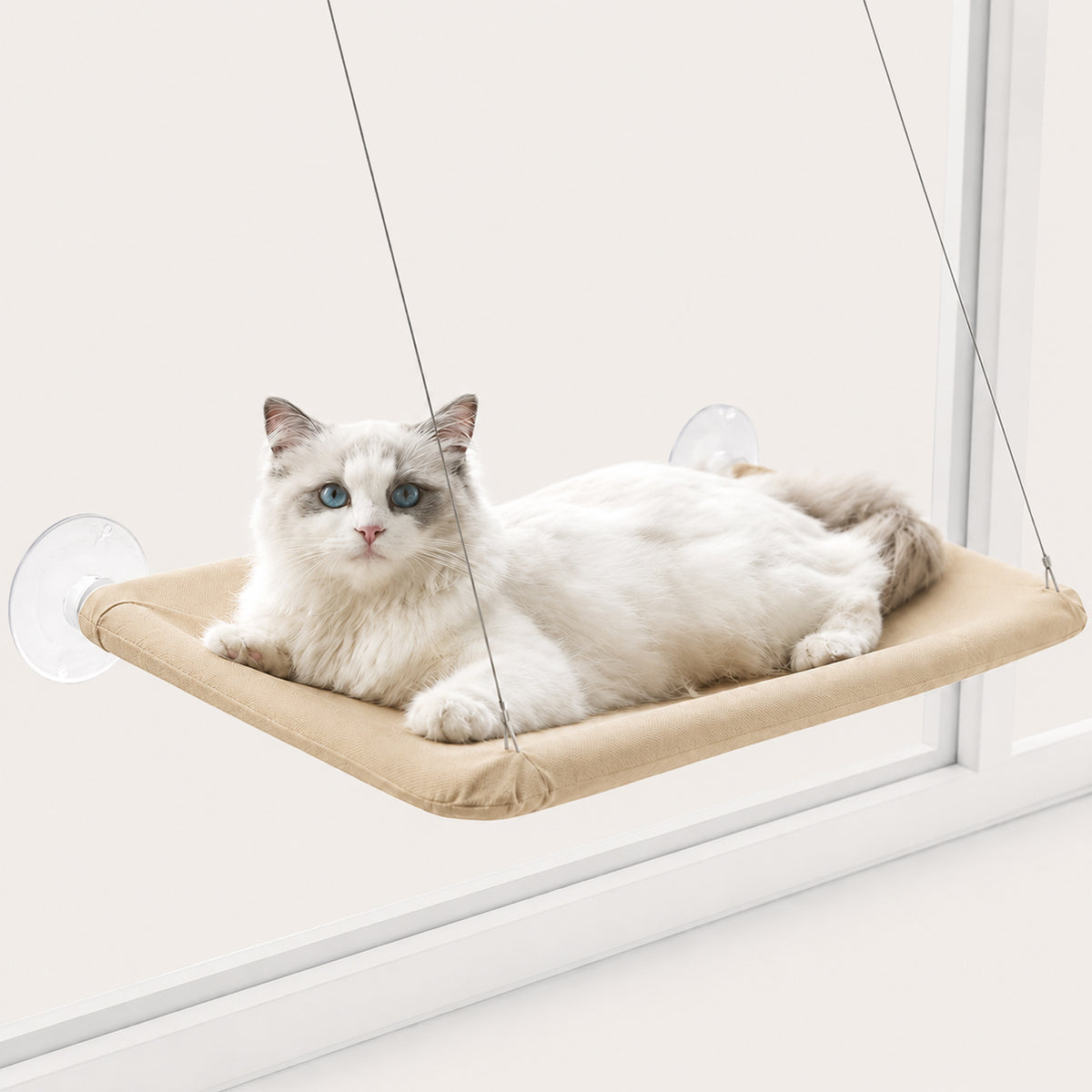 Window-Mounted Cat Hammock