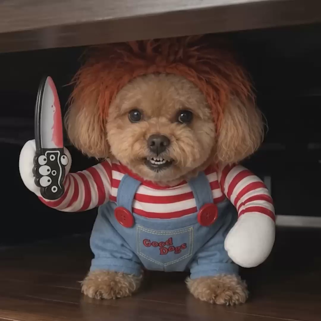 Scary Doll Dog Costume